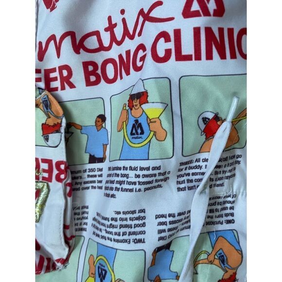 Matix Board Shorts Men’s 38 Beer Bong Clinic Military Party NWT - Picture 6 of 9
